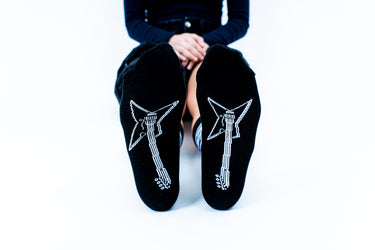 ROCK NOK LOGO BLACK PREMIUM SUSTAINABLE BAMBOO SOCKS
