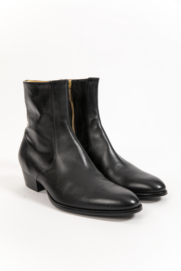 MEN ROCK CHILD CHELSEA 3.5 CM BOOT - BLACK ITALIAN LEATHER